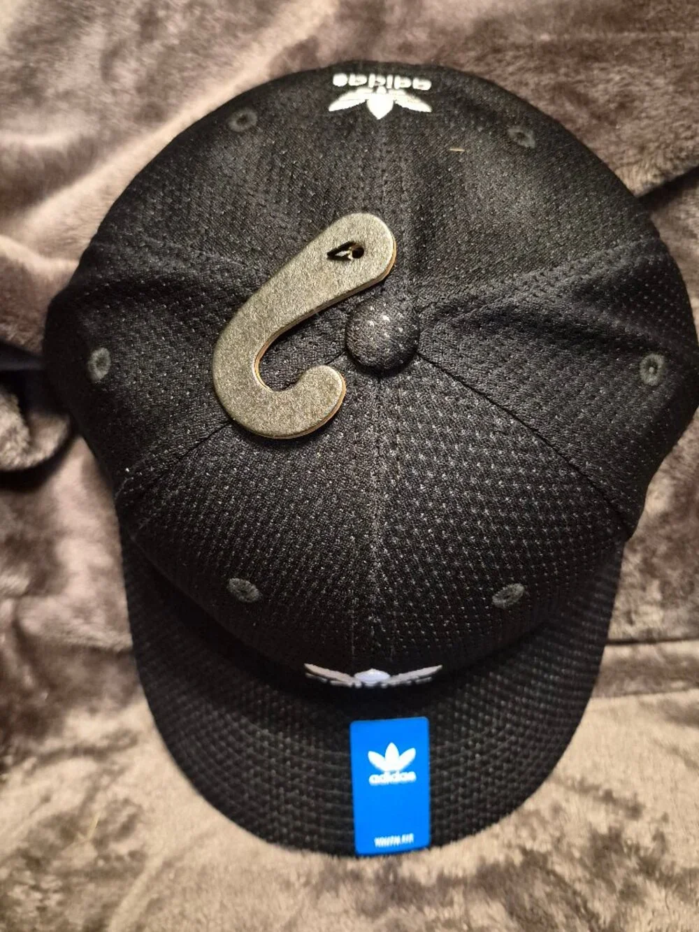 Adidas Black Cap Youth Strapback NWT